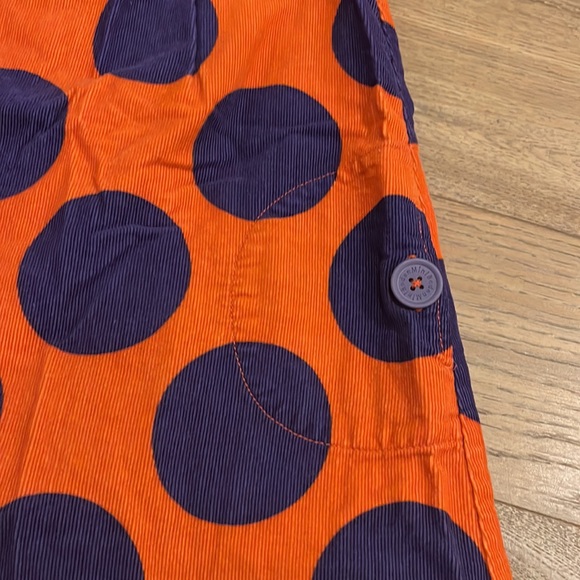 Mini Boden Mod Purple and Orange Polka Dot Corduroy Jumper 4-5 - Picture 5 of 6